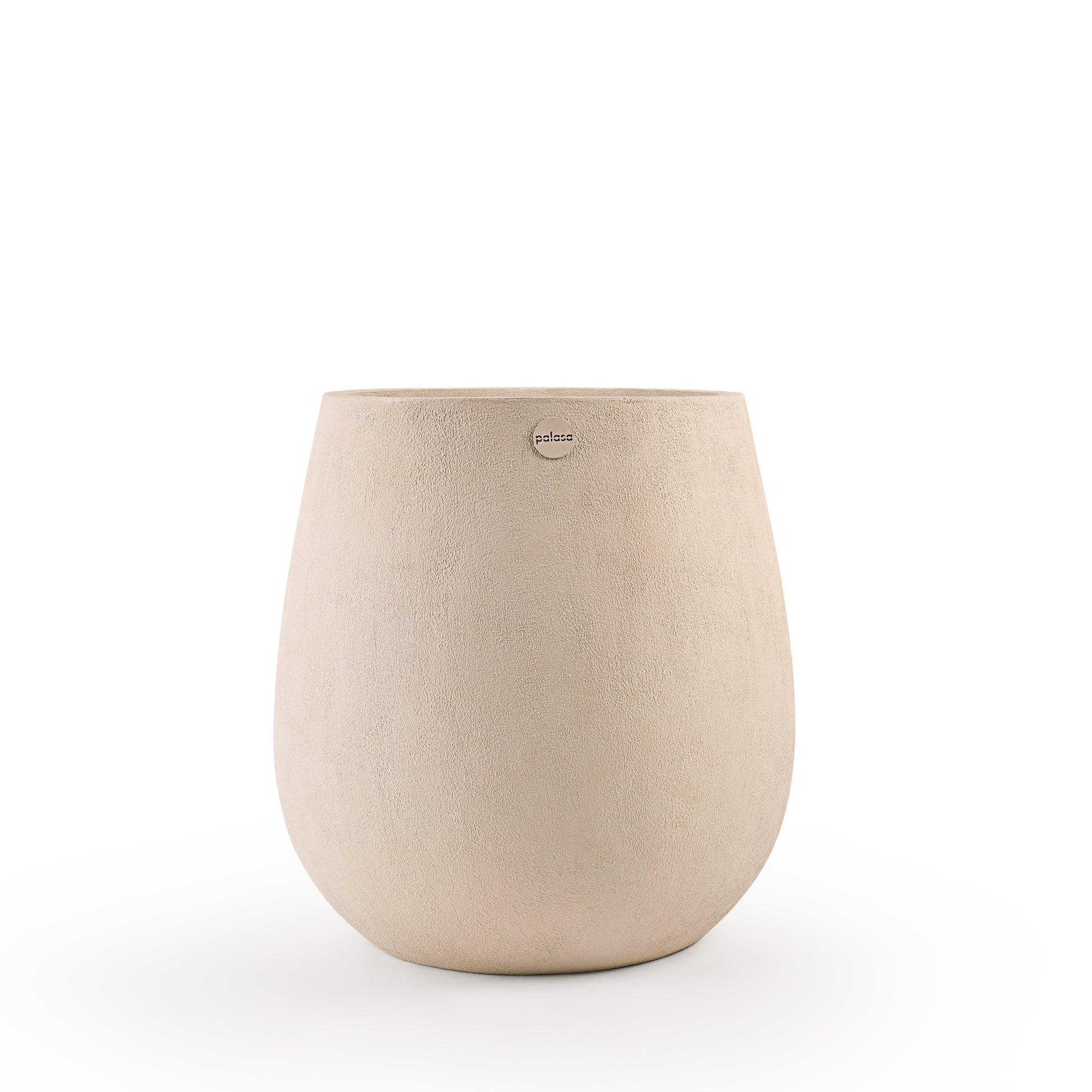 Buy FRP beige round pots Bangalore. Modern planters for Indoor, Outdoor, Balcony and Garden. Explore our wide range of FRP Planters, Concrete pots, GRC pots, Living room Planters, Garden Planters, Balcony Pots, Indoor Plant Pots, Hanging pots @Palasa. Large FRP planters available in various colours.