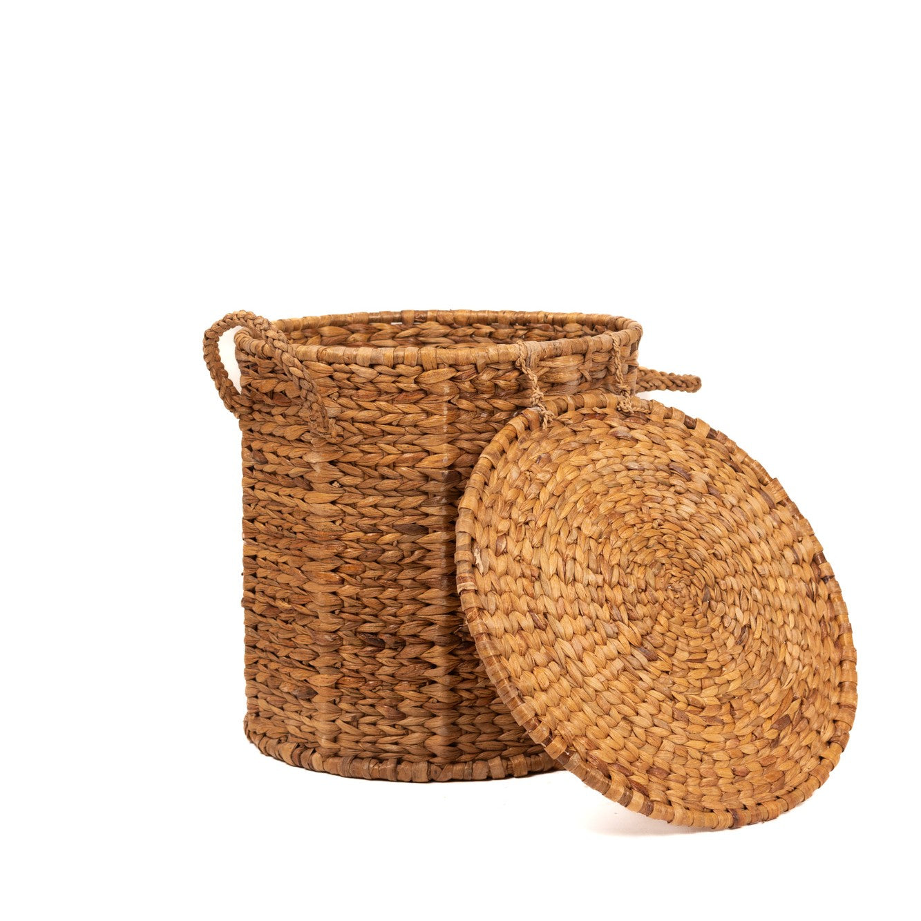 Water Hyacinth Laundry Basket/Lid