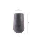 The Rony FRP Grey large planter by Studio Palasa is an ideal fit for living rooms, balcony's and gardens. This large planter has been designed to be tall and sleek with a grey concrete finish, making it the perfect addition to your space. Buy large planter pots online India.